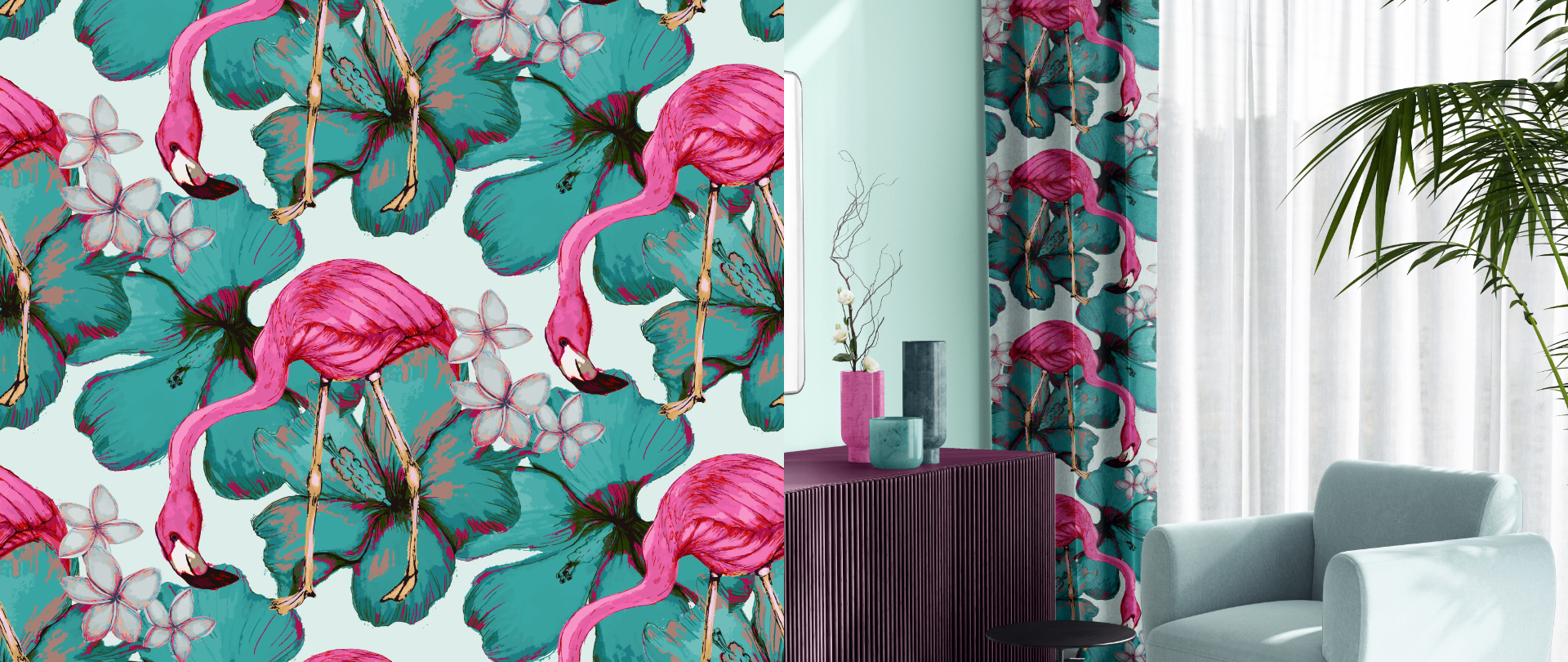 Tropical Flamingos